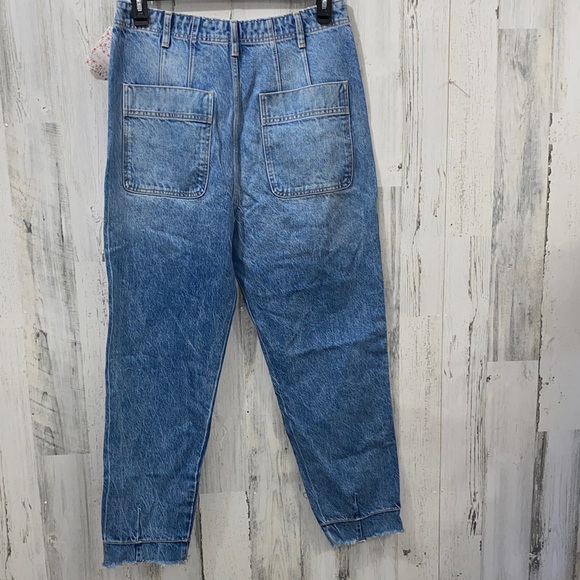 0909 Free People Blue Denim Jeans by Thirty-One - Picture 5 of 5